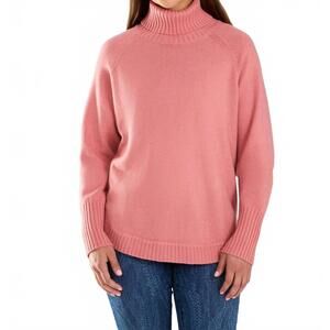 NEW FDJ long sleeve turtleneck sweater in light coral